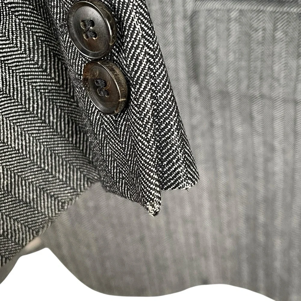 HUGO BOSS Men’s Wool Blazer Jacket Sport Coat Black White 42R